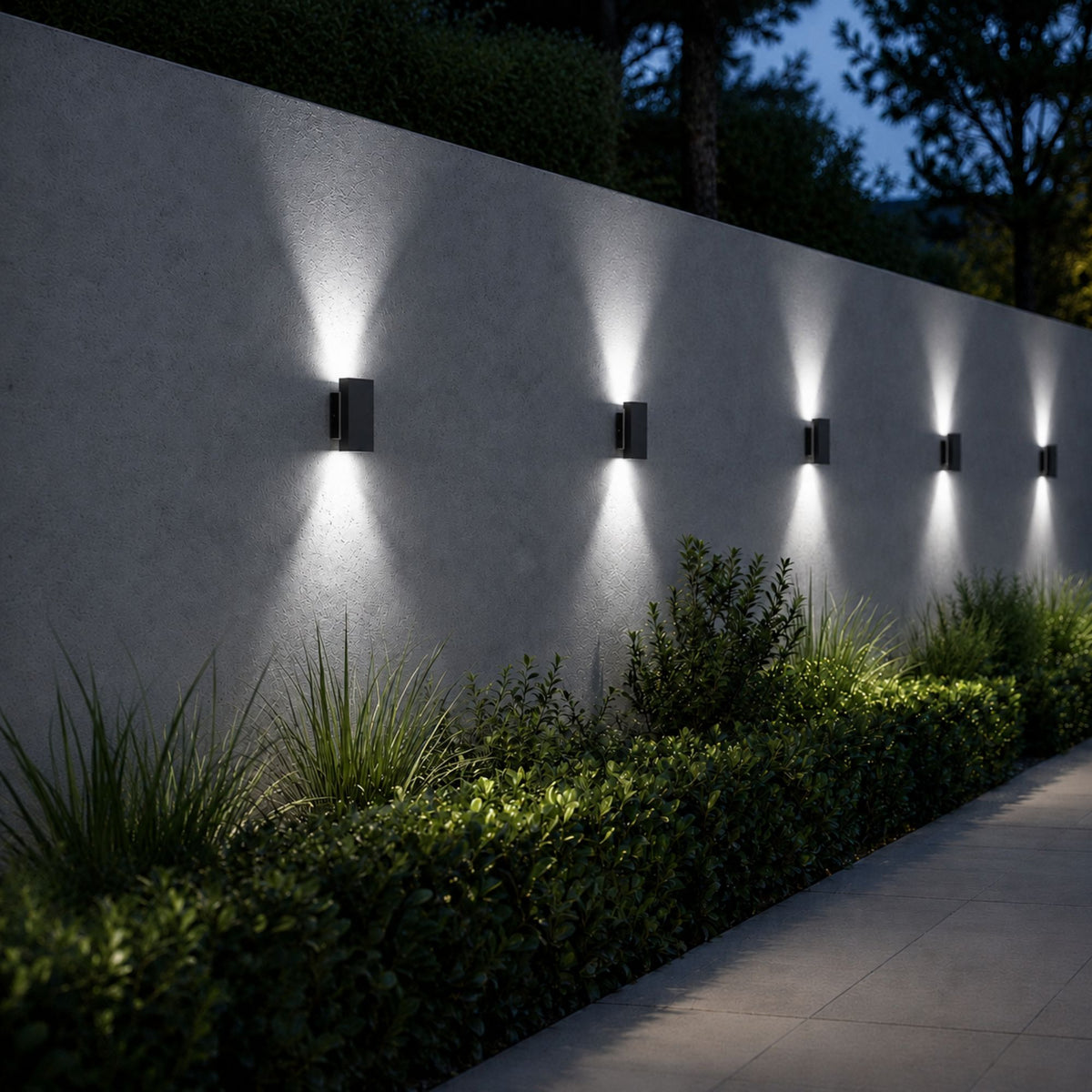 Up & Down Outdoor Wall Light | Rectangular LED Wall Washer, 3 Sizes