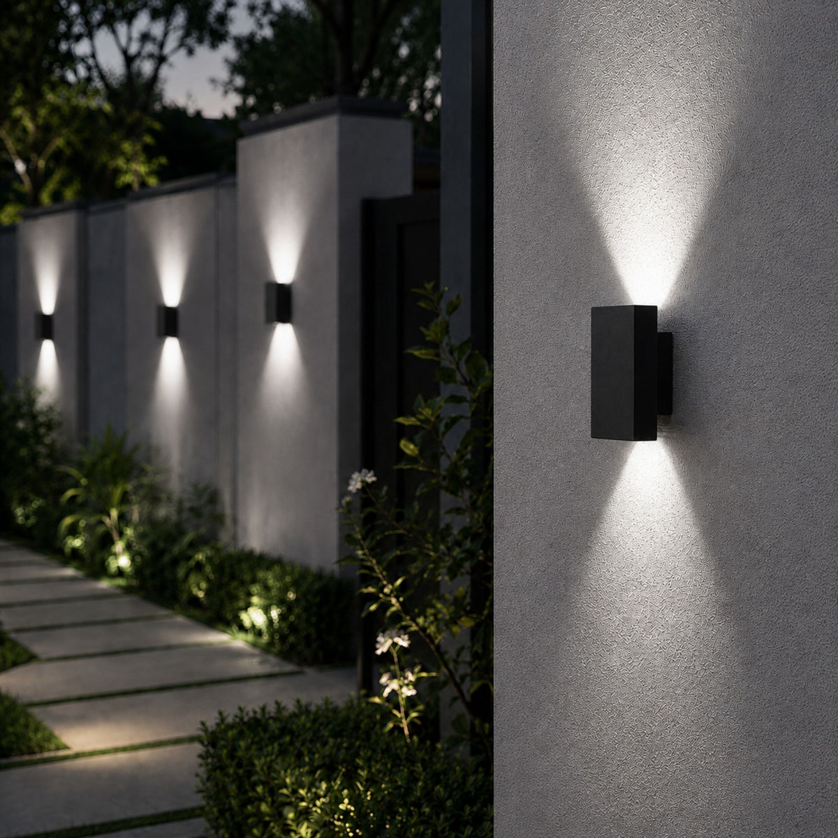 Up & Down Outdoor Wall Light | Rectangular LED Wall Washer, 3 Sizes