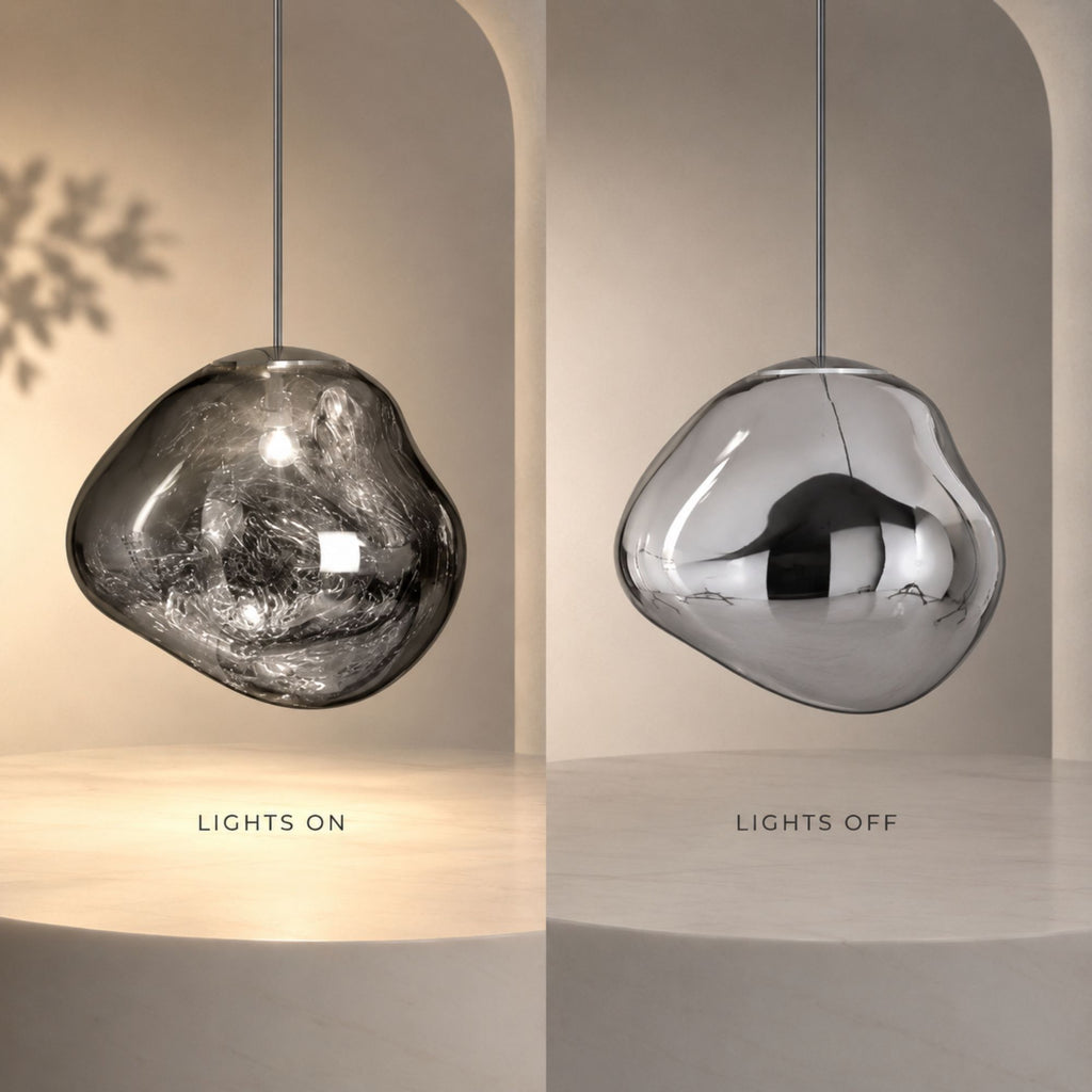 Luminara | Elegant Reflective PVC Pendant Light Fixture