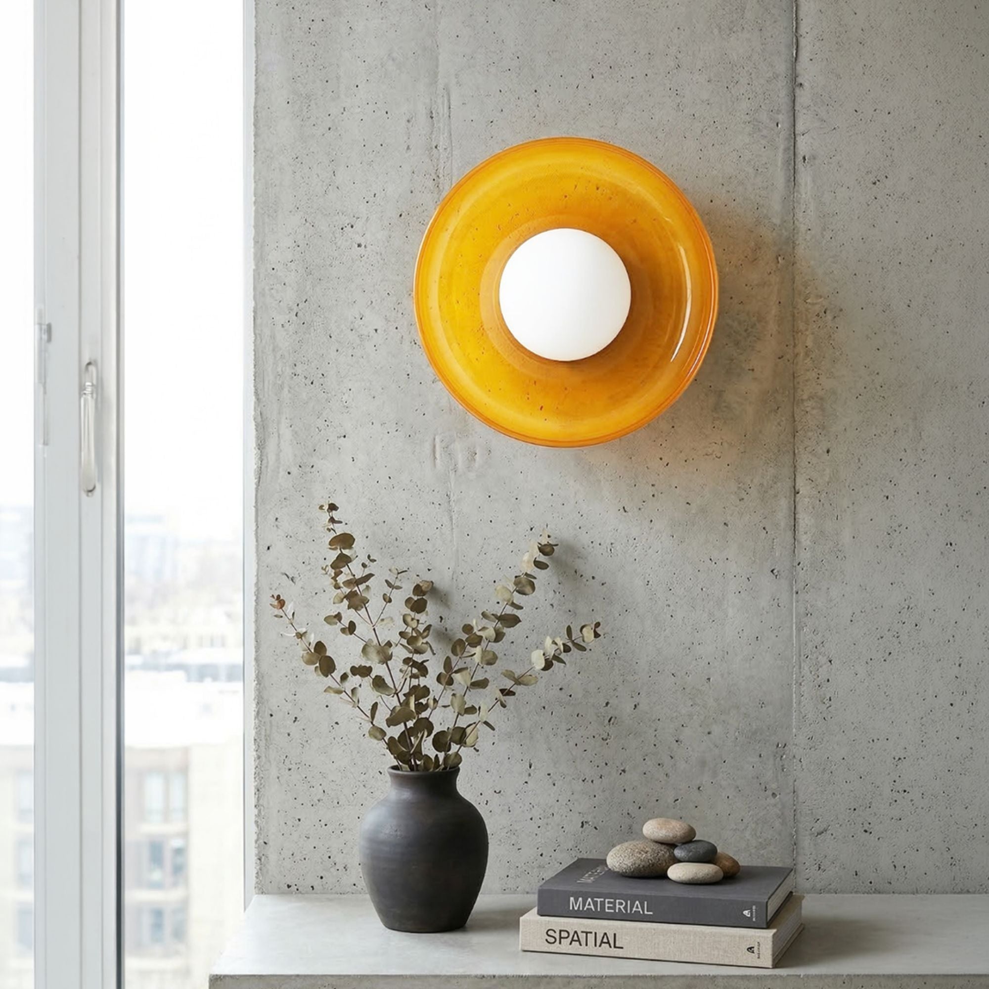 Luminara | Elegant Minimalist Glass Wall and Ceiling Light Fixture 2