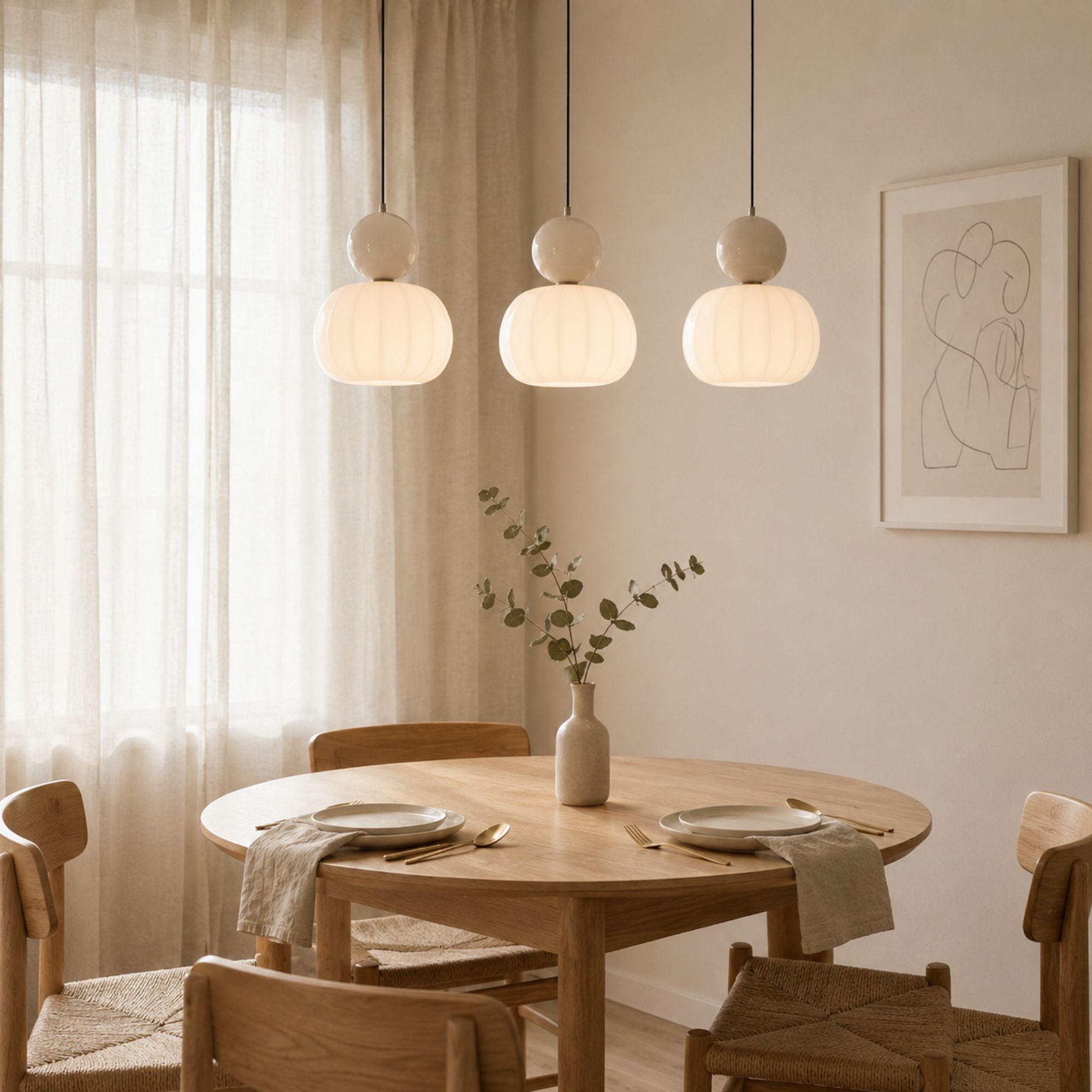 OliaLight | Elegant Bauhaus Inspired Geometric Pendant Lamp