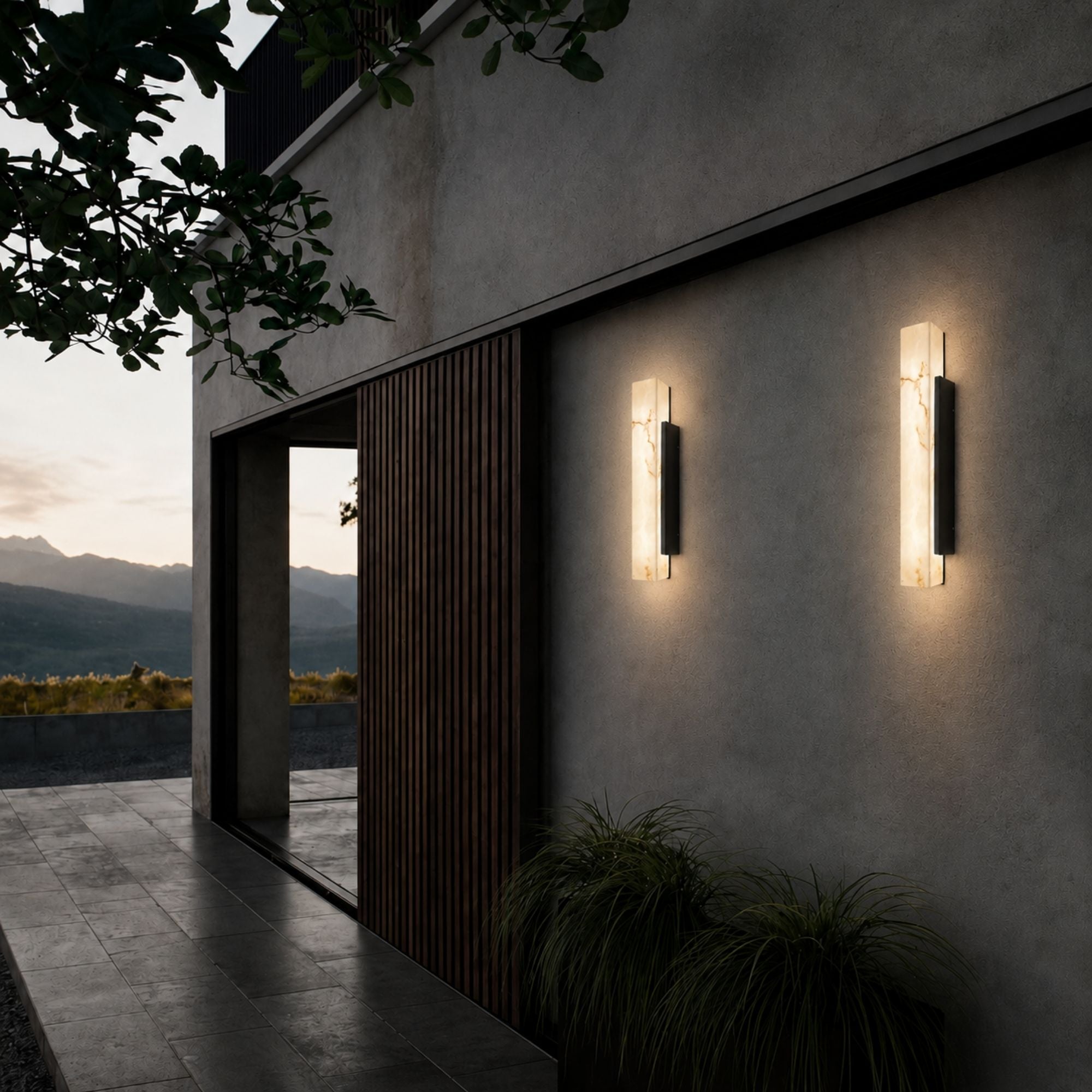 Luminara | Elegant Waterproof Outdoor Wall Light Sconce Fixture