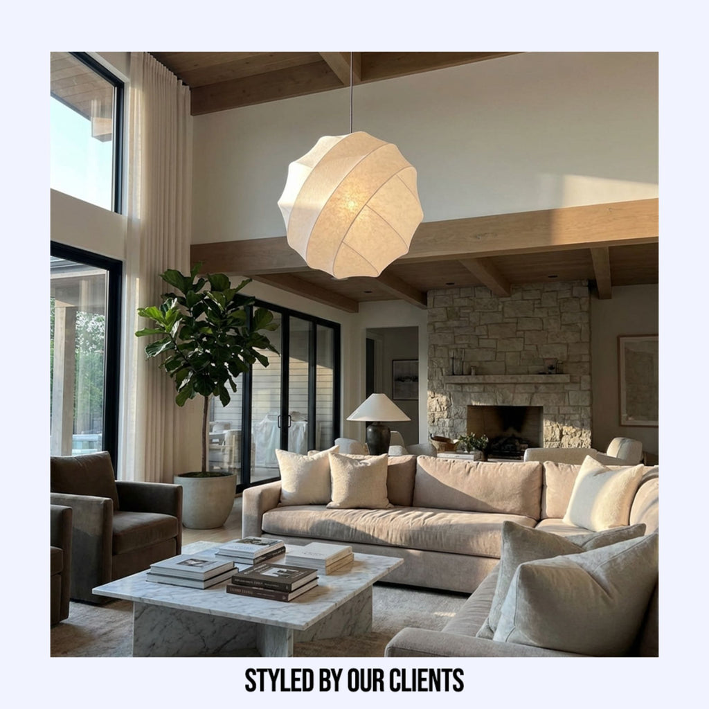 SilkAura | Elegant Minimalist Wabi Sabi Kitchen Pendant Lighting