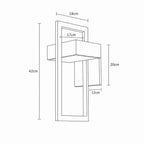 NocturnaLight | Elegant Modern Outdoor Wall Lantern for Patios and Gardens