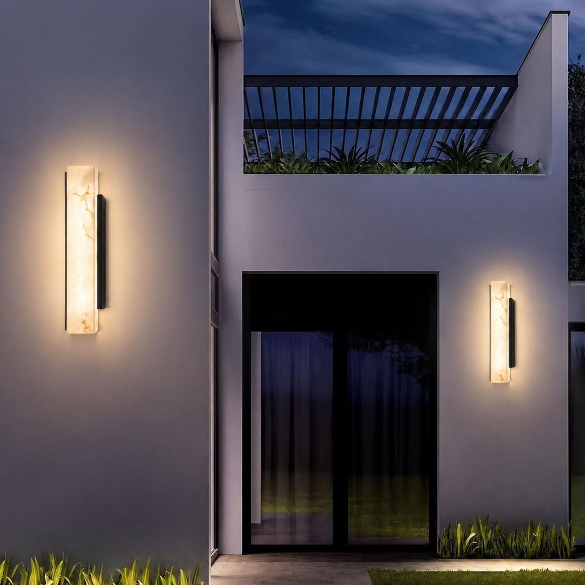 Luminara | Elegant Waterproof Outdoor Wall Light Sconce Fixture