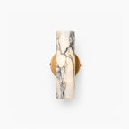 Marble wall lamp with brass mount in modern minimalist design