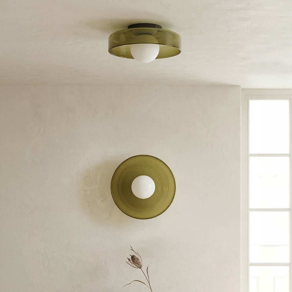 Luminara | Elegant Minimalist Glass Wall and Ceiling Light Fixture 2