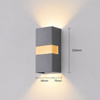 DeneLight | Modern Elegant Outdoor Wall Sconce with Dual-Directional Illumination