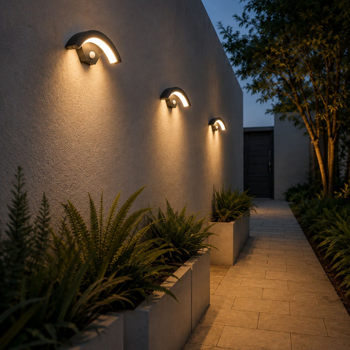 Luminara | Motion Sensor Outdoor Wall Light, Waterproof IP65 LED