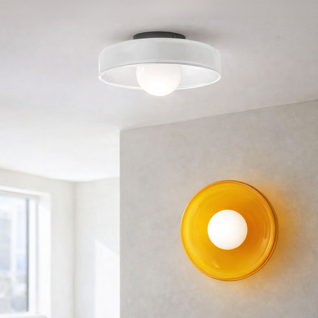 Luminara | Elegant Minimalist Glass Wall and Ceiling Light Fixture 2