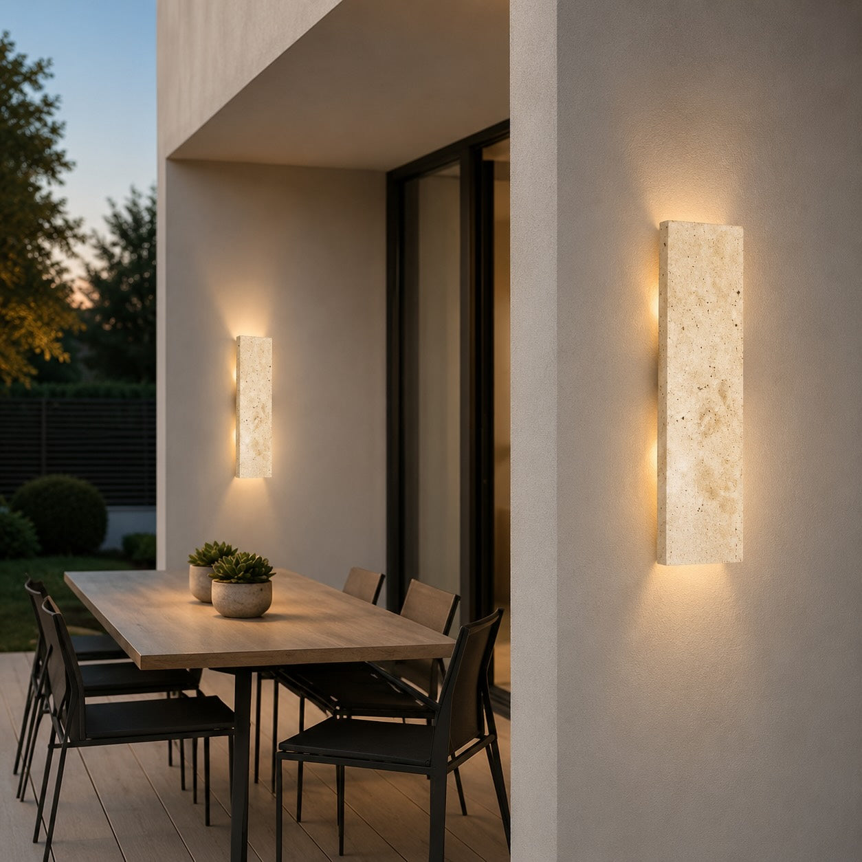 AdiraStone | Modern Dimmable Outdoor Wall Sconce Lighting Fixture 0