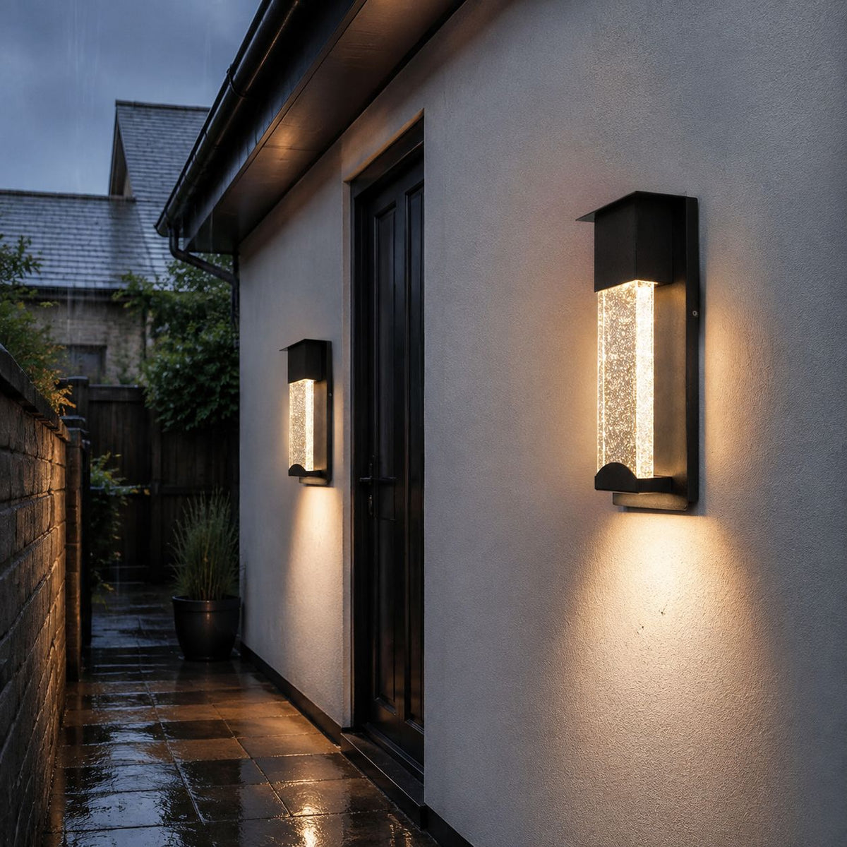 AetherGlow | Elegant Waterproof Outdoor Wall Lamp with Sensor Light