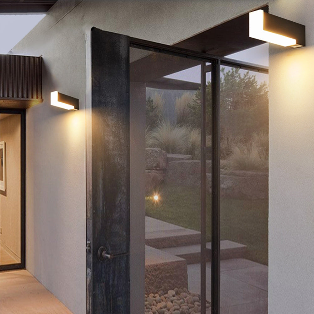 AetherLight | Sleek Modern Geometric Outdoor Wall Lamp 0