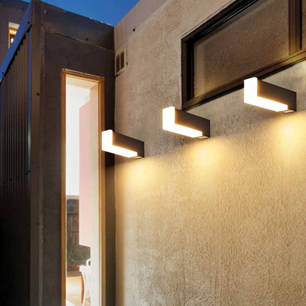 AetherLight | Sleek Modern Geometric Outdoor Wall Lamp 2