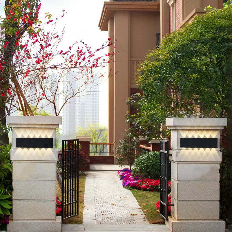 AetherStone | Sleek Modern Metal Outdoor Wall Lantern Light 14