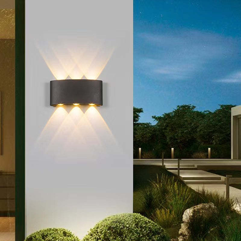 AetherStone | Sleek Modern Metal Outdoor Wall Lantern Light 18