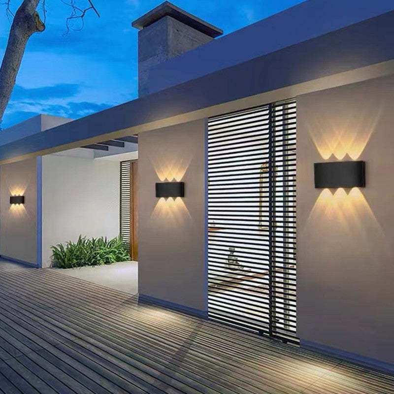 AetherStone | Sleek Modern Metal Outdoor Wall Lantern Light 3