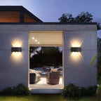 AetherStone | Sleek Modern Metal Outdoor Wall Lantern Light 4