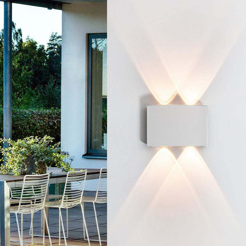 AetherStone | Sleek Modern Metal Outdoor Wall Lantern Light 6