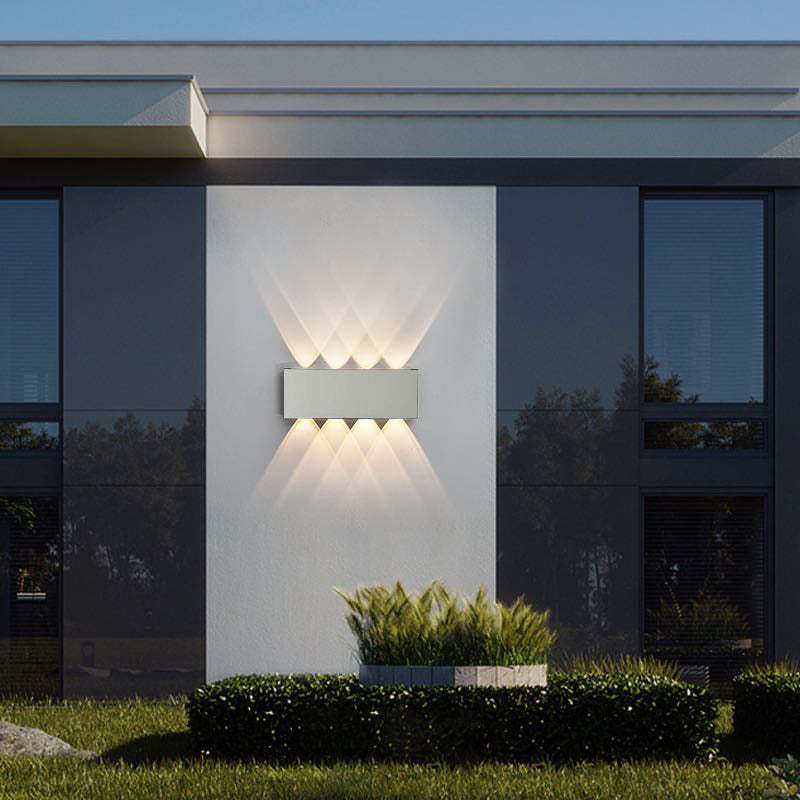 AetherStone | Sleek Modern Metal Outdoor Wall Lantern Light 8