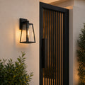 Tapered Outdoor Wall Lantern | Glass or Acrylic, E27 Porch Light