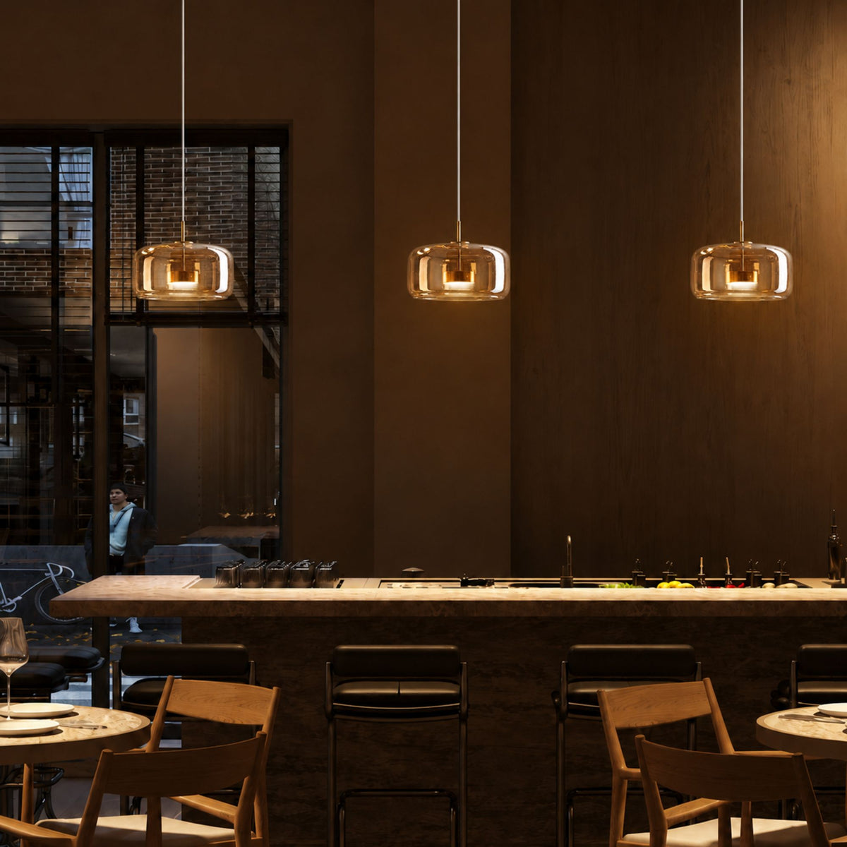 Luminara | Modern Elegant Glass Kitchen Pendant Lighting Fixture