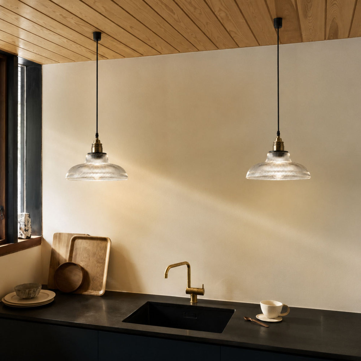 NordicAura | Vintage Elegant Glass Pendant Lighting Fixture