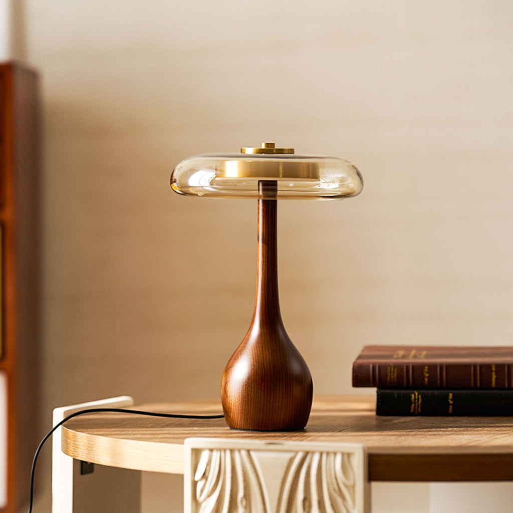 AndiGlass | Elegant Modern Glass Table Lamp for Living Room and Bedroom 2