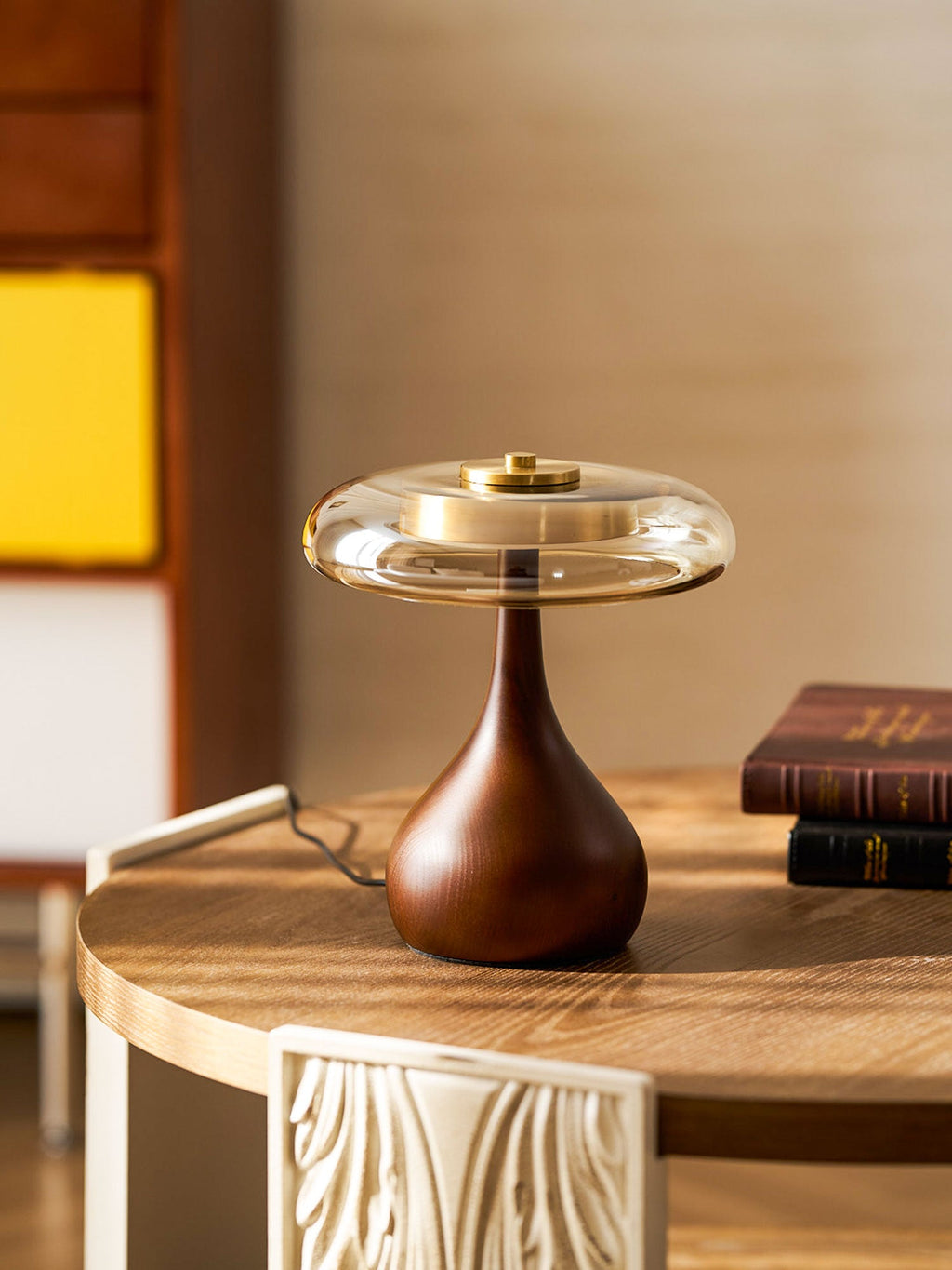 AndiGlass | Elegant Modern Glass Table Lamp for Living Room and Bedroom 3