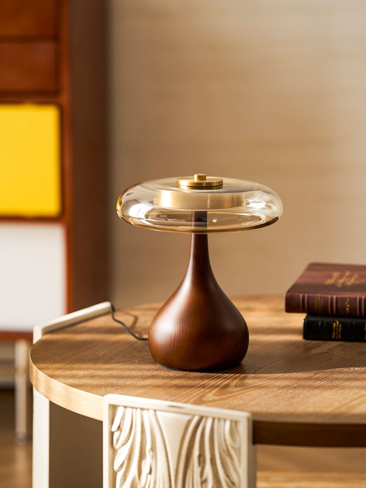 AndiGlass | Elegant Modern Glass Table Lamp for Living Room and Bedroom 3