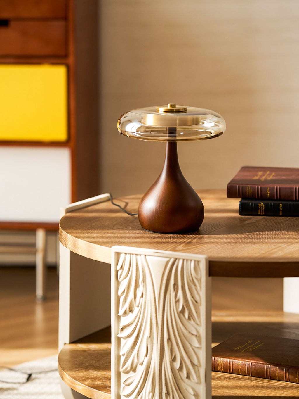 AndiGlass | Elegant Modern Glass Table Lamp for Living Room and Bedroom 4
