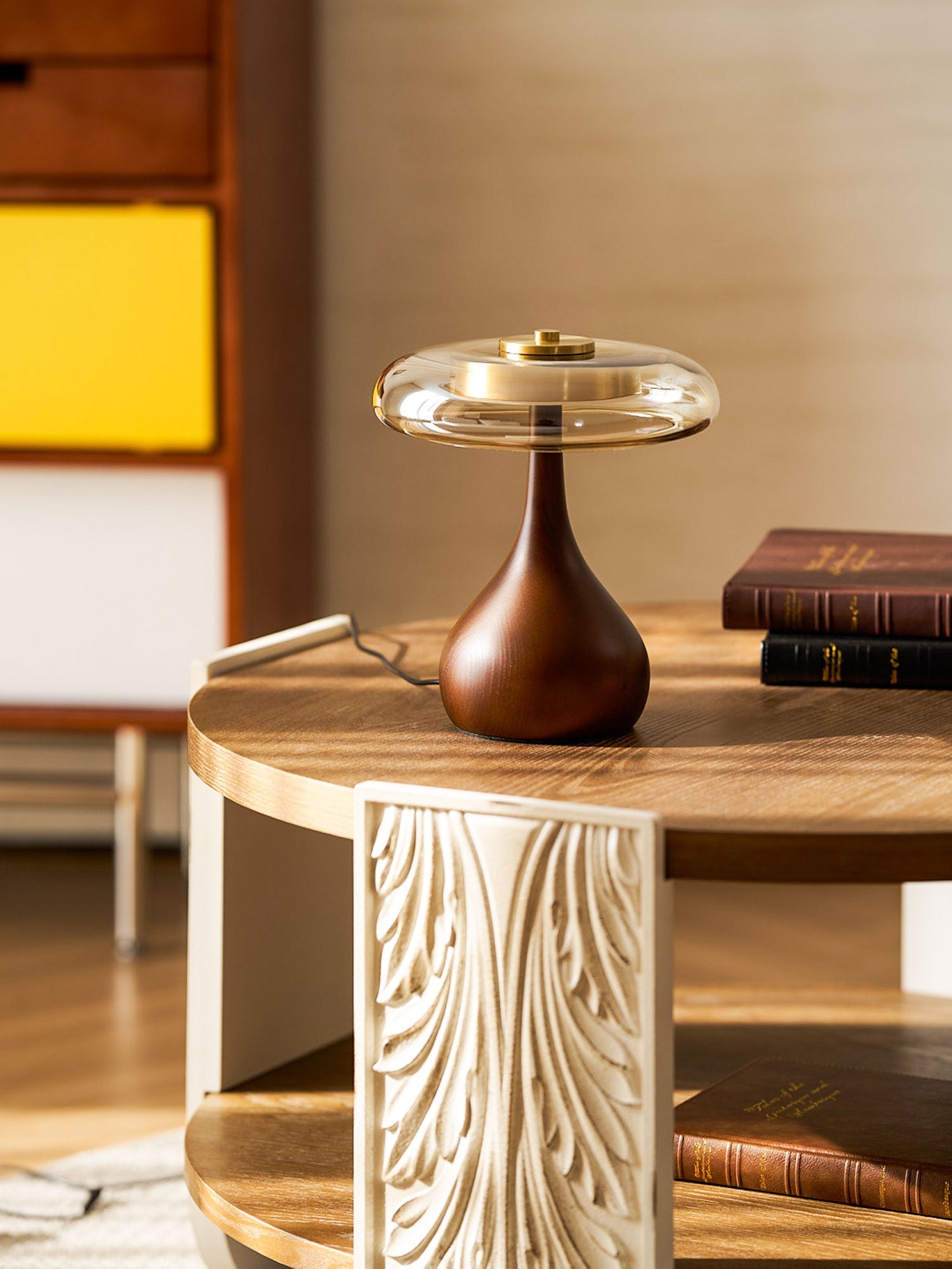 AndiGlass | Elegant Modern Glass Table Lamp for Living Room and Bedroom 4