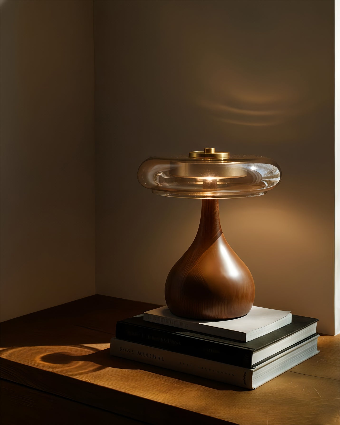 AndiGlass | Elegant Modern Glass Table Lamp for Living Room and Bedroom 5