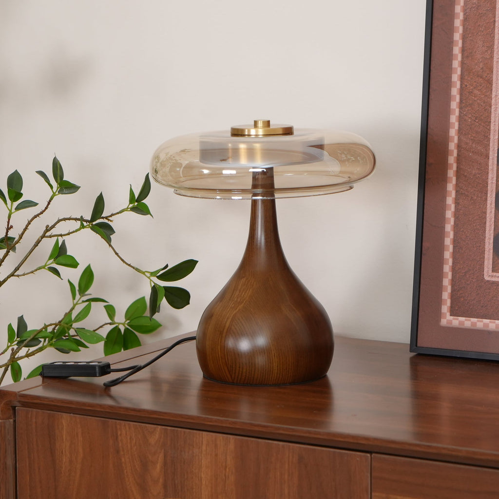 AndiGlass | Elegant Modern Glass Table Lamp for Living Room and Bedroom 6