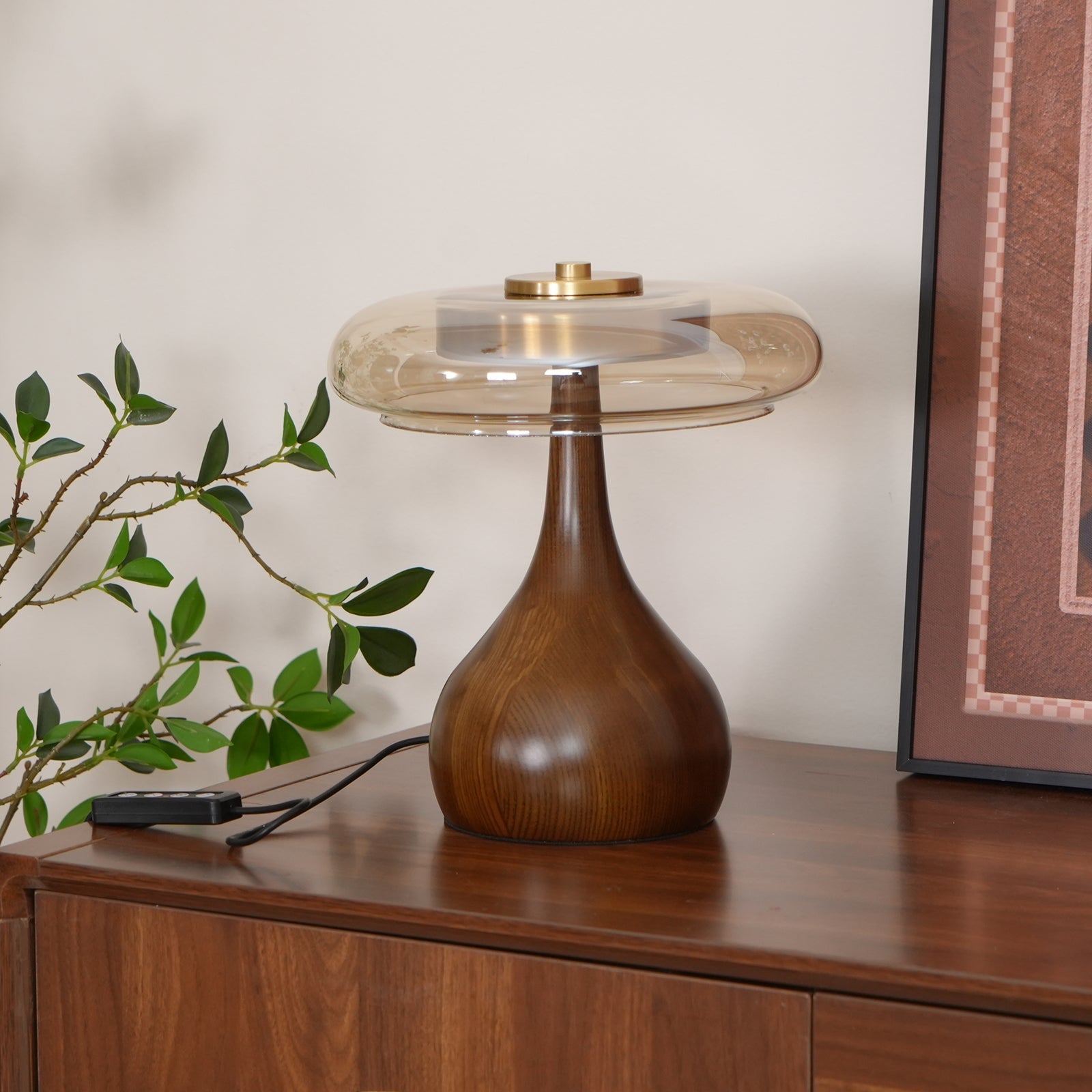 AndiGlass | Elegant Modern Glass Table Lamp for Living Room and Bedroom 6