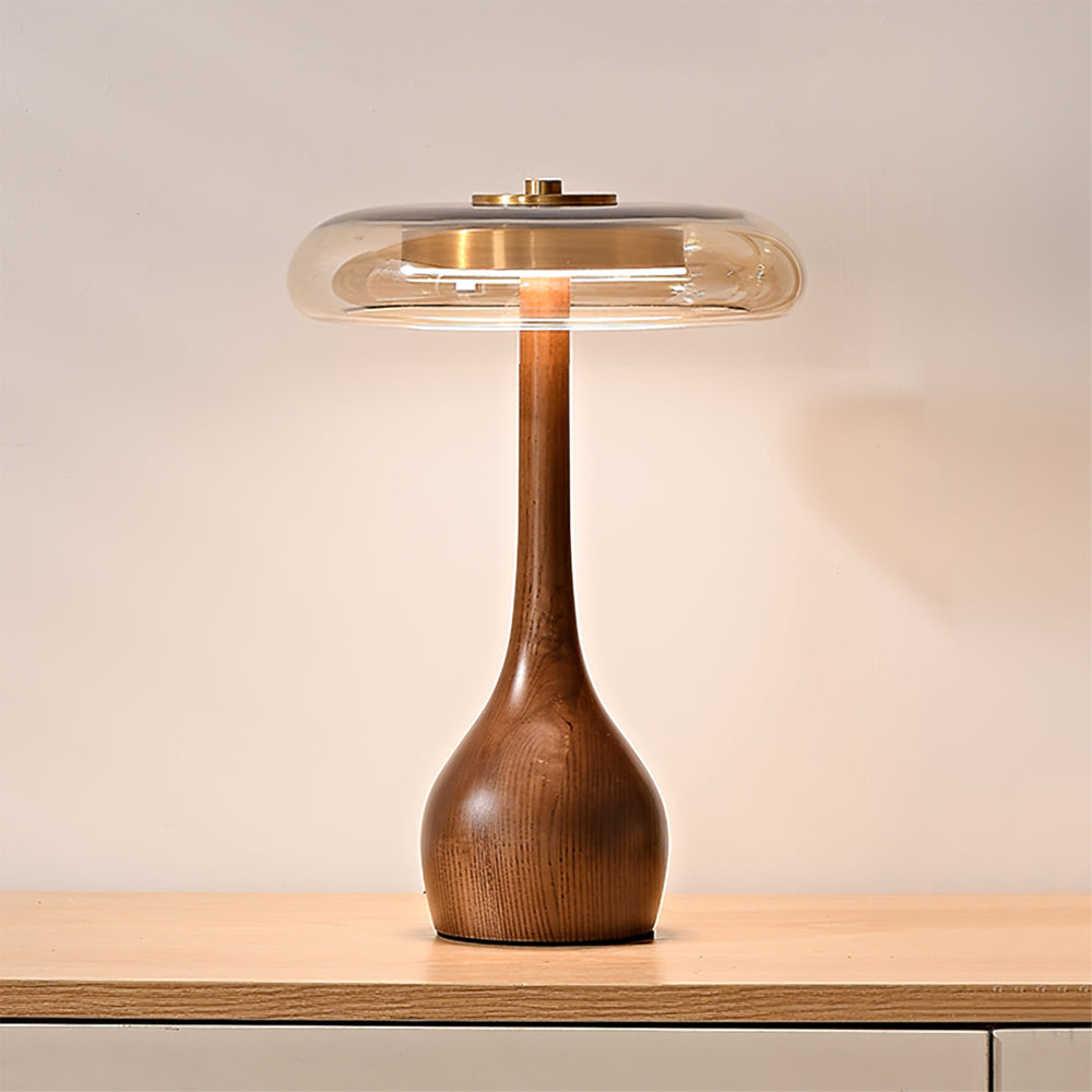 AndiGlass | Elegant Modern Glass Table Lamp for Living Room and Bedroom 9