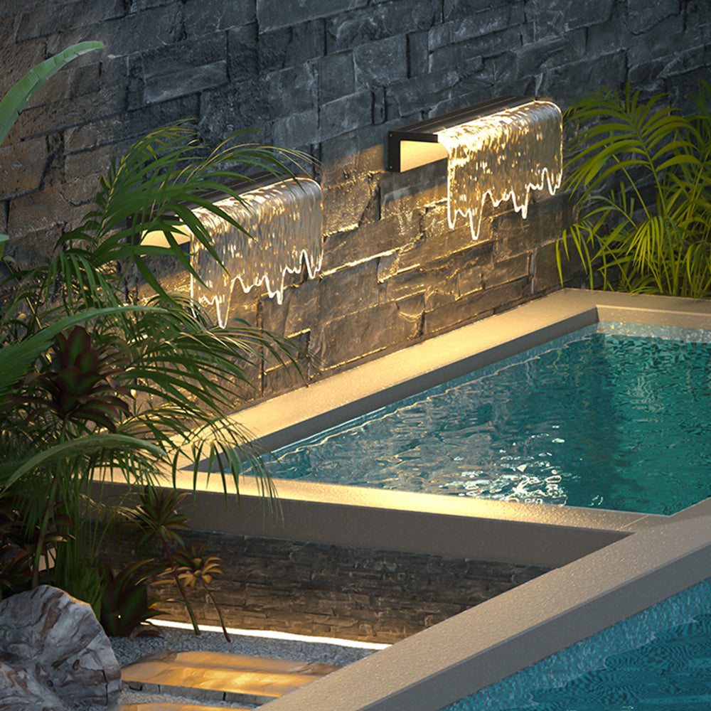 AquaGlow | Elegant Modern Solar Waterproof Outdoor Wall Lamp 3