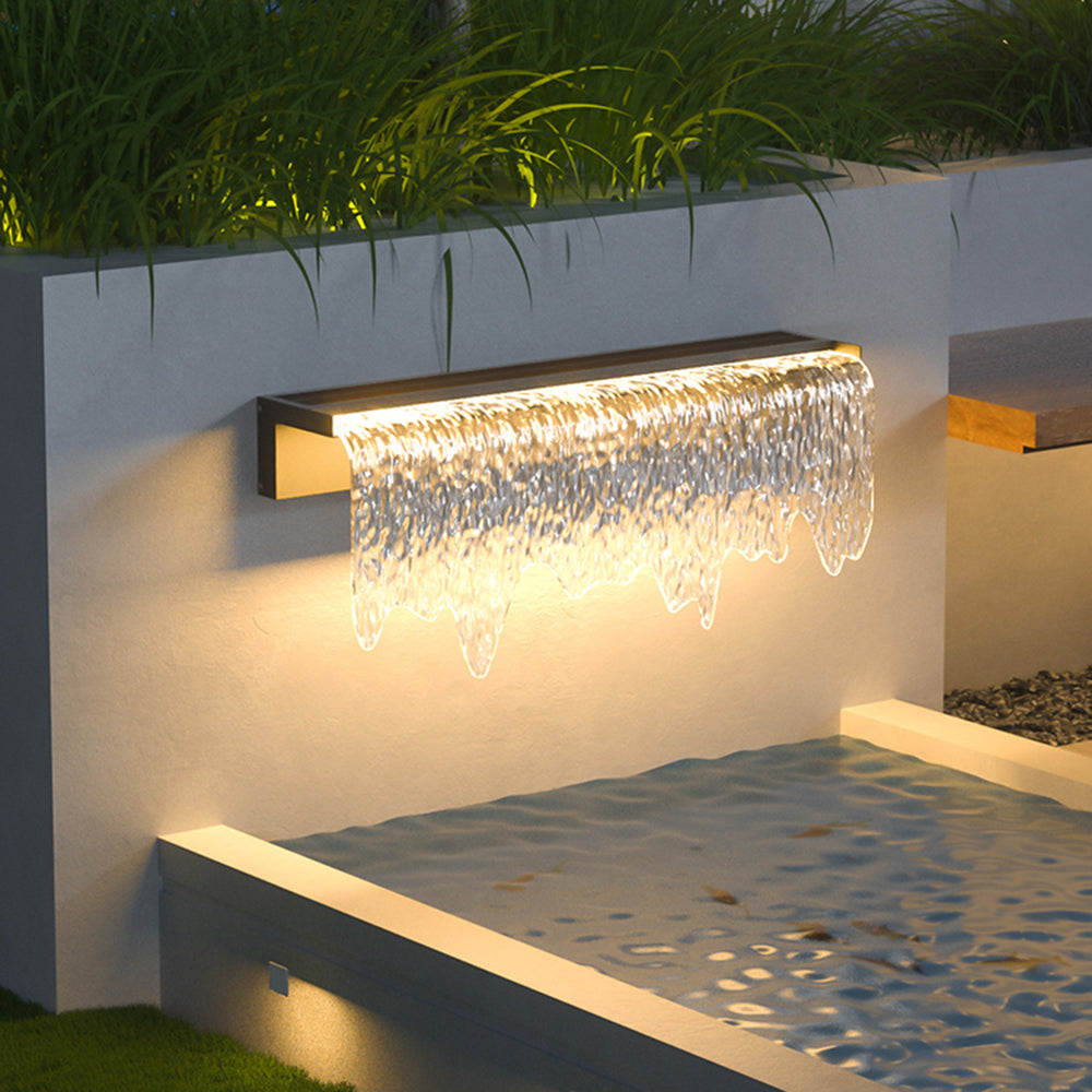AquaGlow | Elegant Modern Solar Waterproof Outdoor Wall Lamp 4