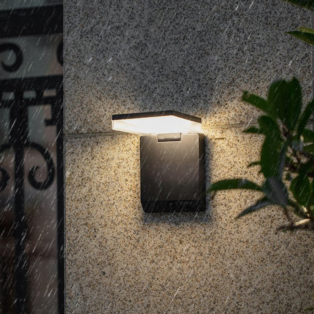 AureaLight | Sleek Modern Solar Waterproof Outdoor Wall Lamp 0