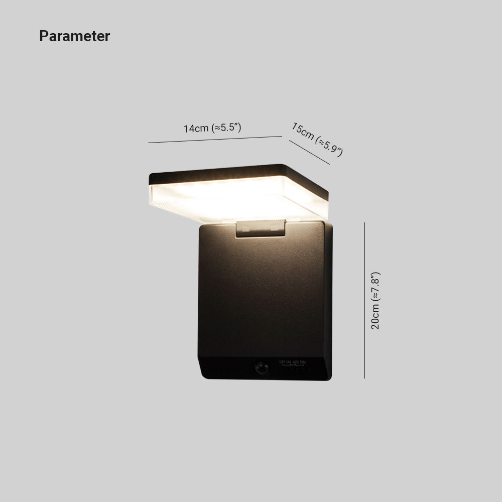 AureaLight | Sleek Modern Solar Waterproof Outdoor Wall Lamp 4