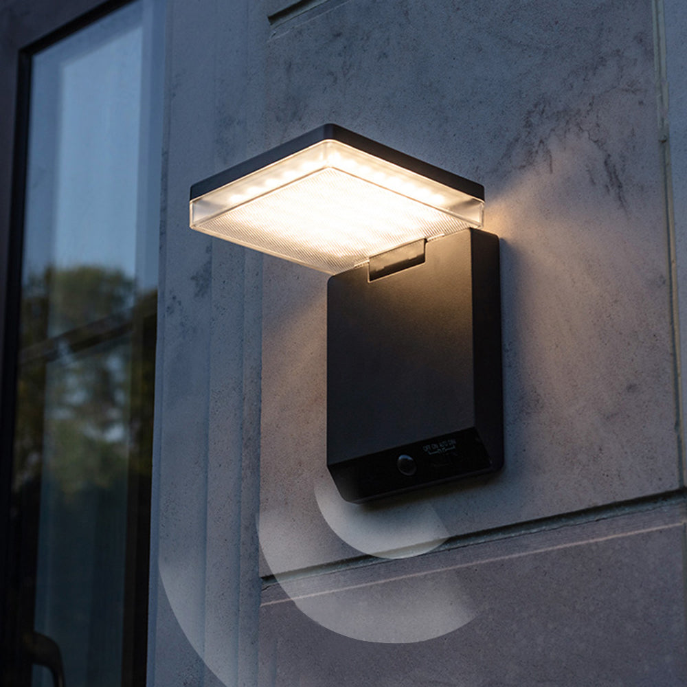 AureaLight | Sleek Modern Solar Waterproof Outdoor Wall Lamp 8