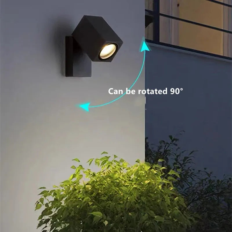AureaLight | Stylish Rotatable Outdoor Metal Spotlight Wall Lamp 3