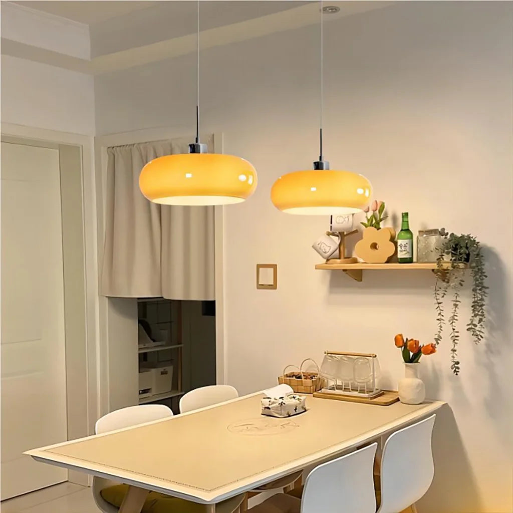 Aurevina | Stylish Bauhaus Inspired Glass Pendant Ceiling Light Fixture 4