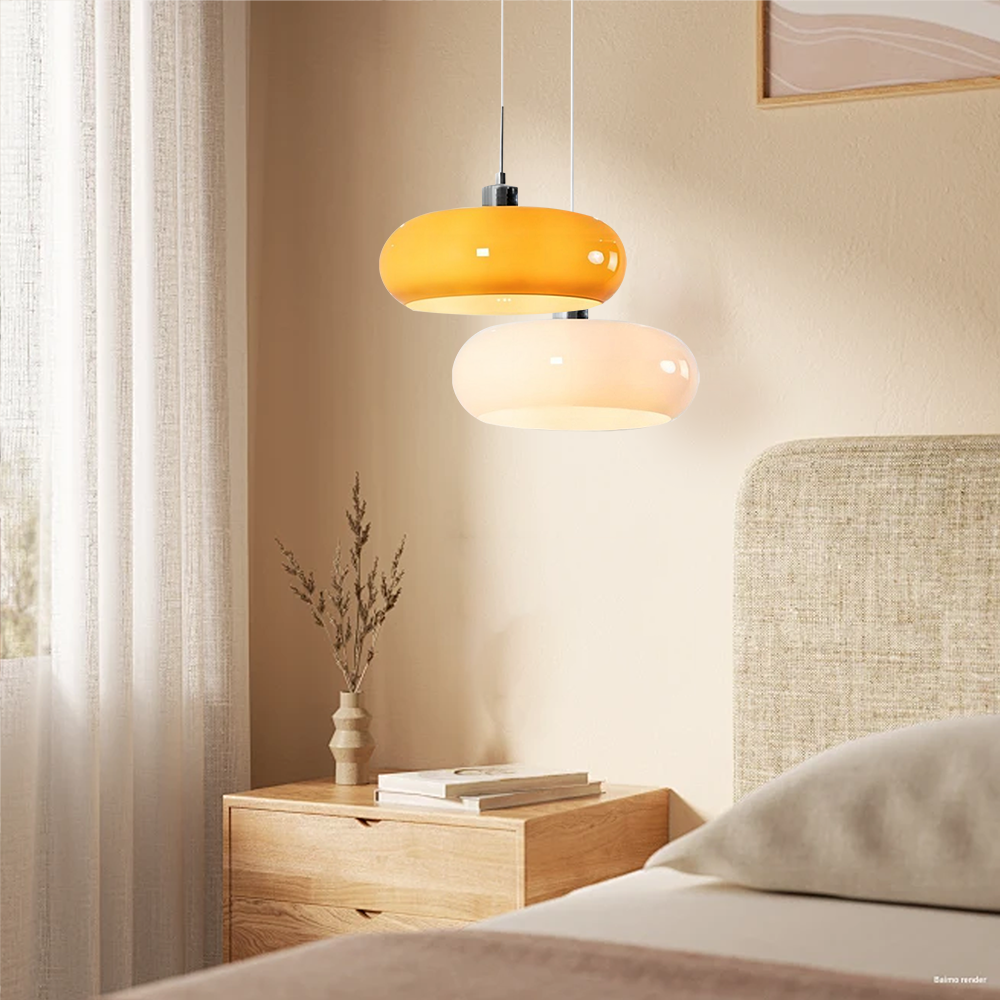 Aurevina | Stylish Bauhaus Inspired Glass Pendant Ceiling Light Fixture 8