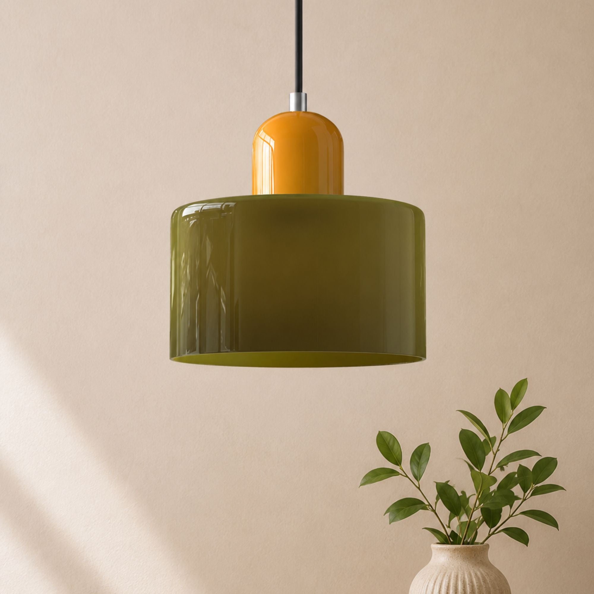 Bauhaus_inspired_Green_frosted_glass_pendant_lamp_with_soft_warm_glow_5