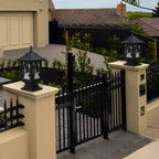IsliLight | Elegant Floral Metal Outdoor Wall Lantern for Garden Pathways