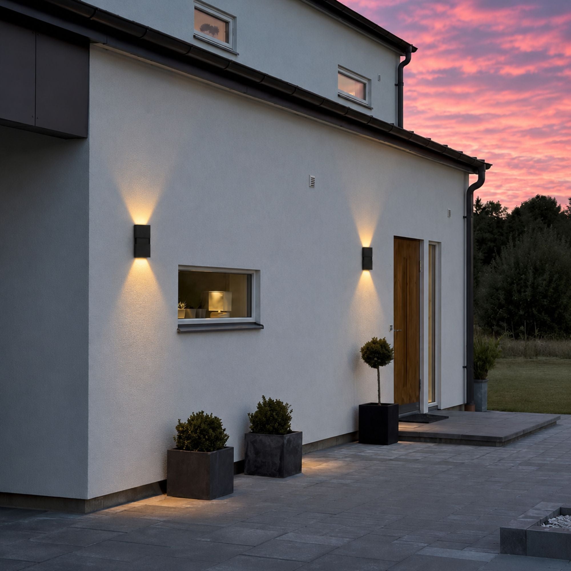 DeneLight | Modern Elegant Outdoor Wall Sconce with Dual-Directional Illumination