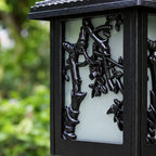IsliLight | Elegant Floral Metal Outdoor Wall Lantern for Garden Pathways