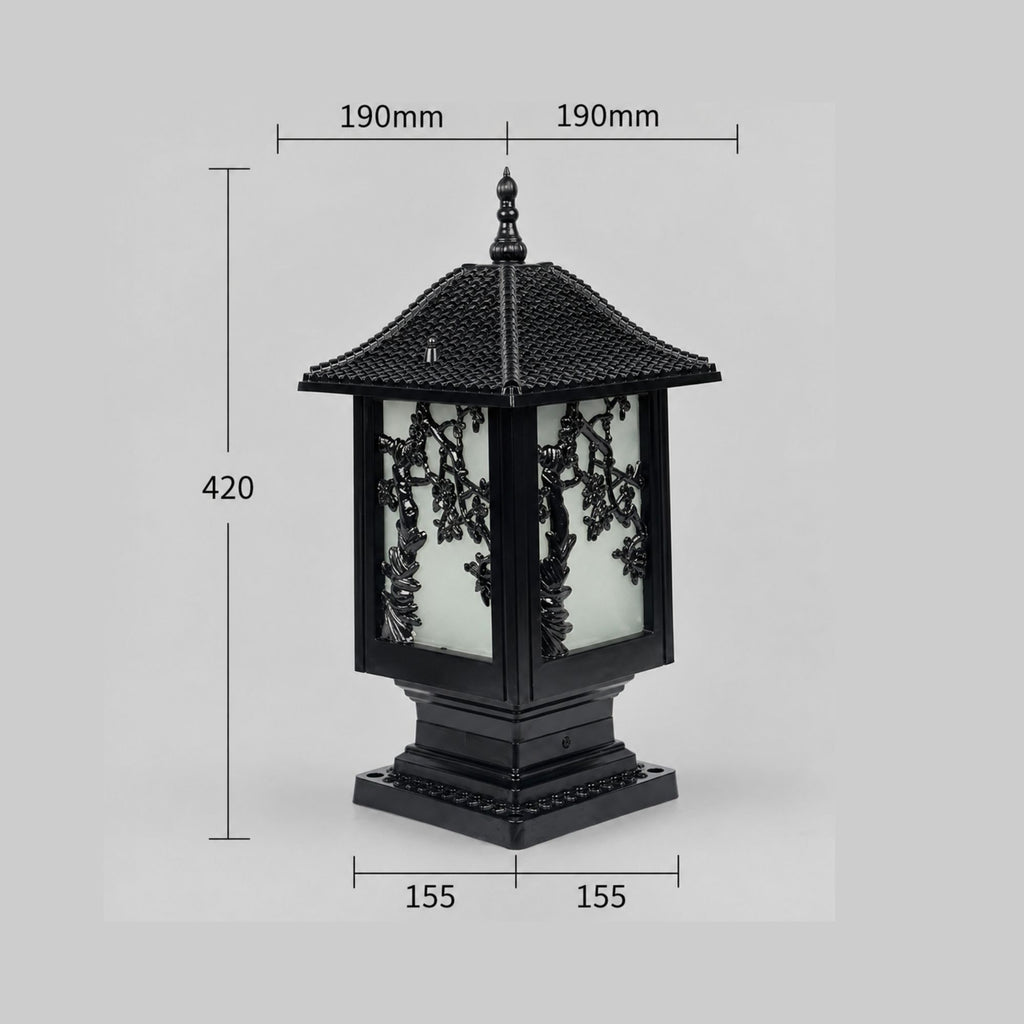 IsliLight | Elegant Floral Metal Outdoor Wall Lantern for Garden Pathways