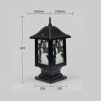 IsliLight | Elegant Floral Metal Outdoor Wall Lantern for Garden Pathways